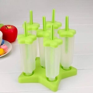 Plastic Ice Cream Molds with Lid (1 Set / 6 Pc)