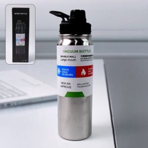 Stainless Steel Double Wall Vacuum-Insulated Drink Water Bottle (800 ML)
